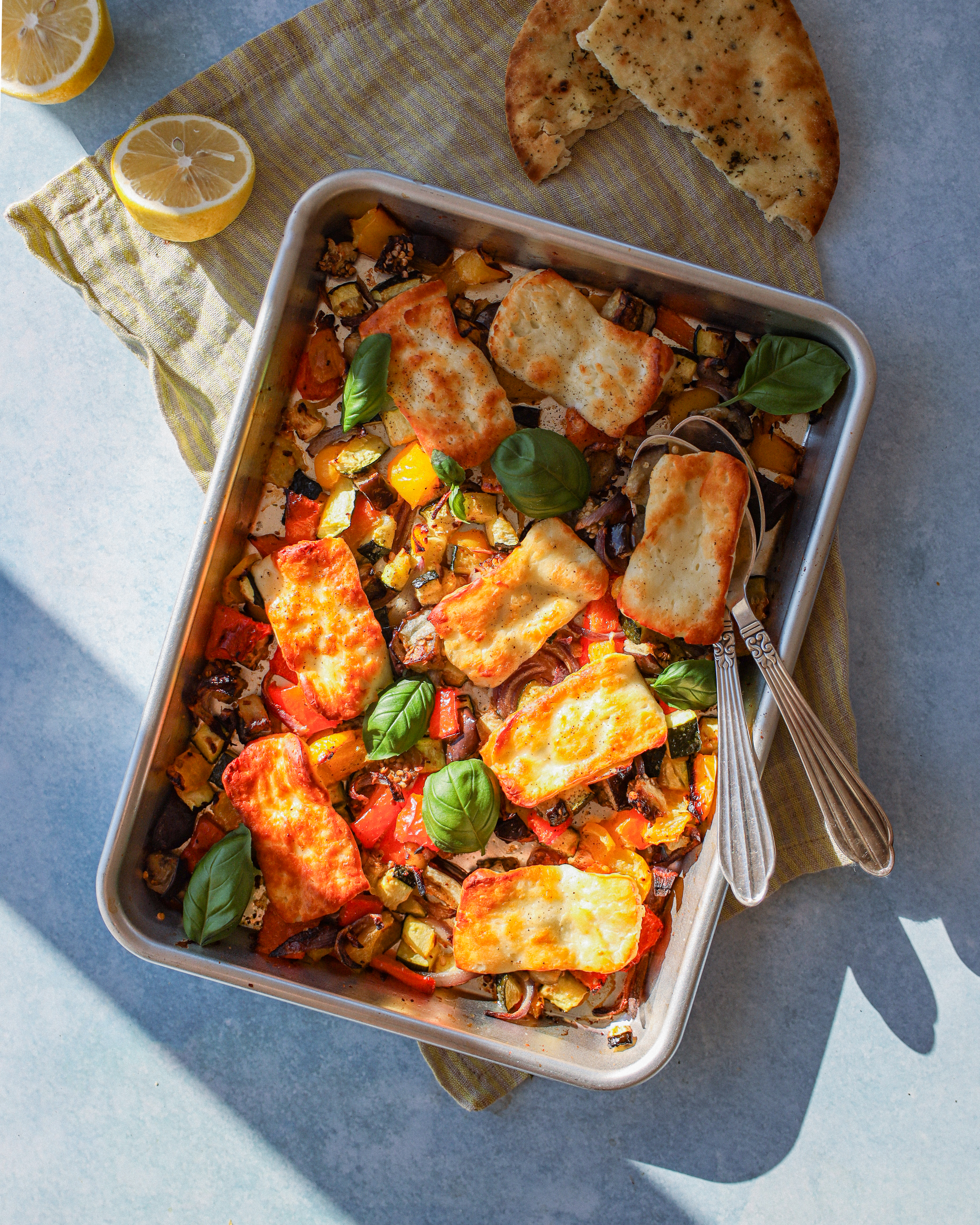 Oven-baked vegetables