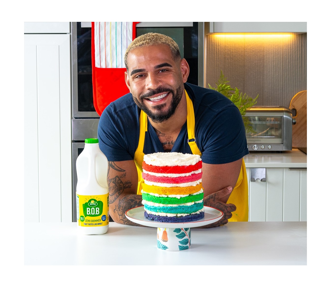 Rainbow Milk Cake