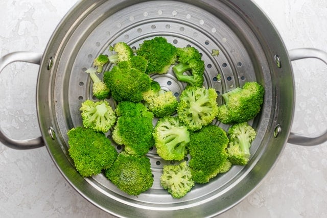 Steamed broccoli