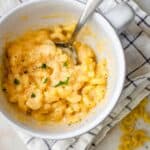 Mac N' Cheese Microwaved in mug