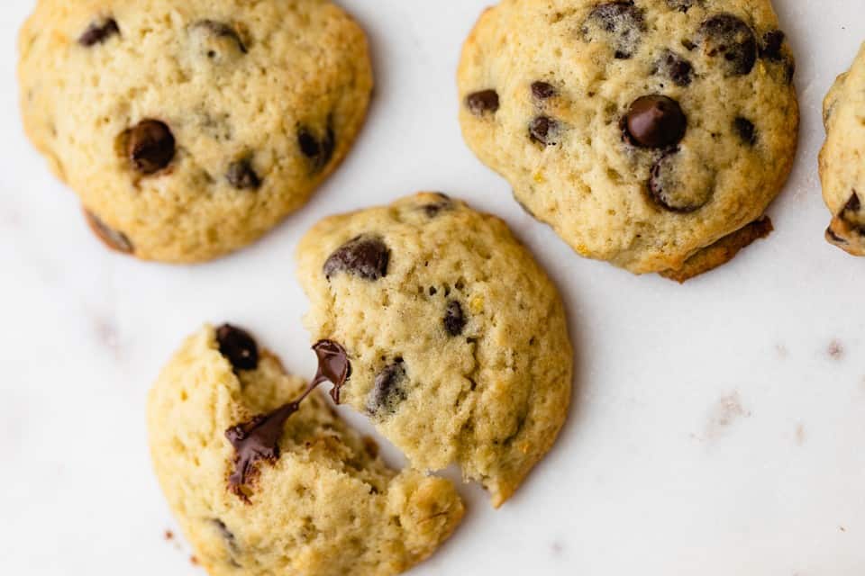 Banana Chocolate Chip Cookies.