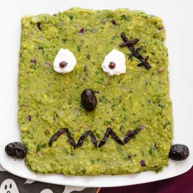 Frankenguac after putting together its face.