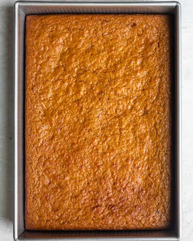 After baking.