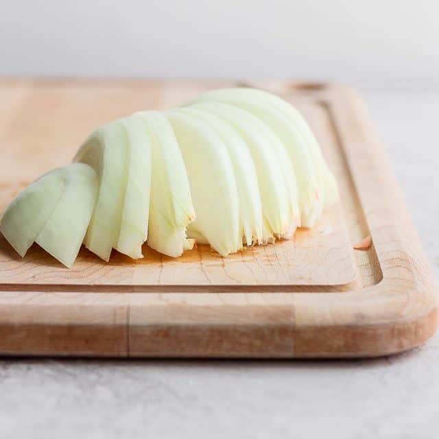 Sliced onions