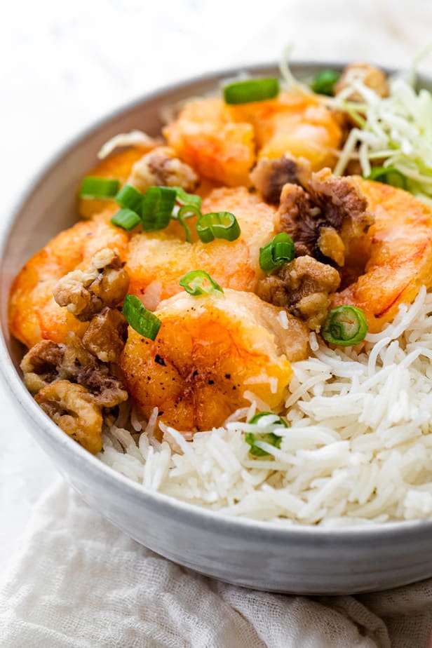 Honey walnut shrimp recipe inspired by Panda Express