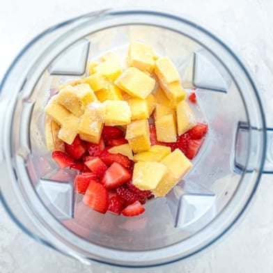 Before blending.