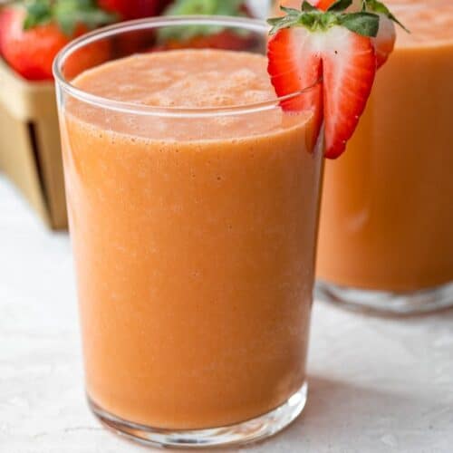 Strawberry Mango Smoothie.