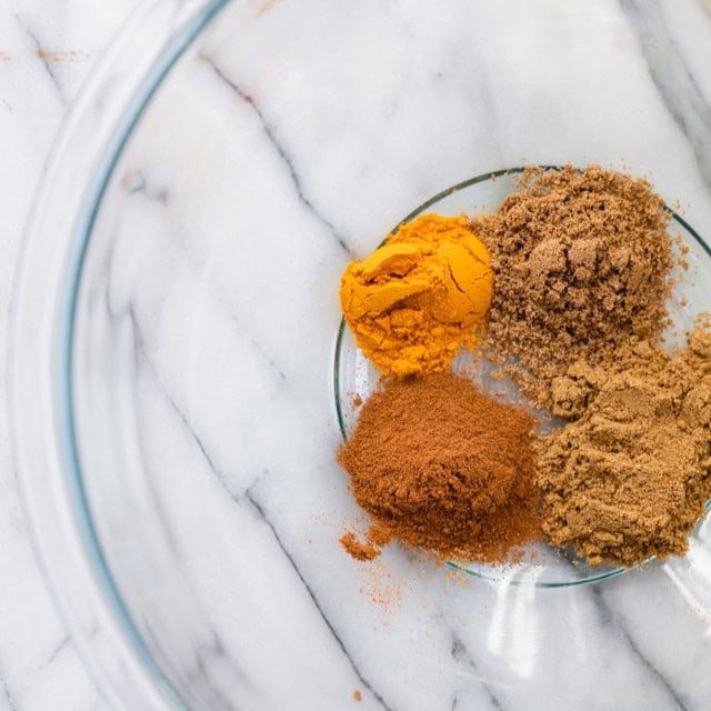 Spices in a bowl.