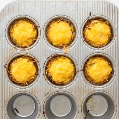 Cheese melted on top.