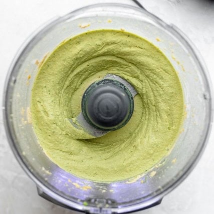 After blending.
