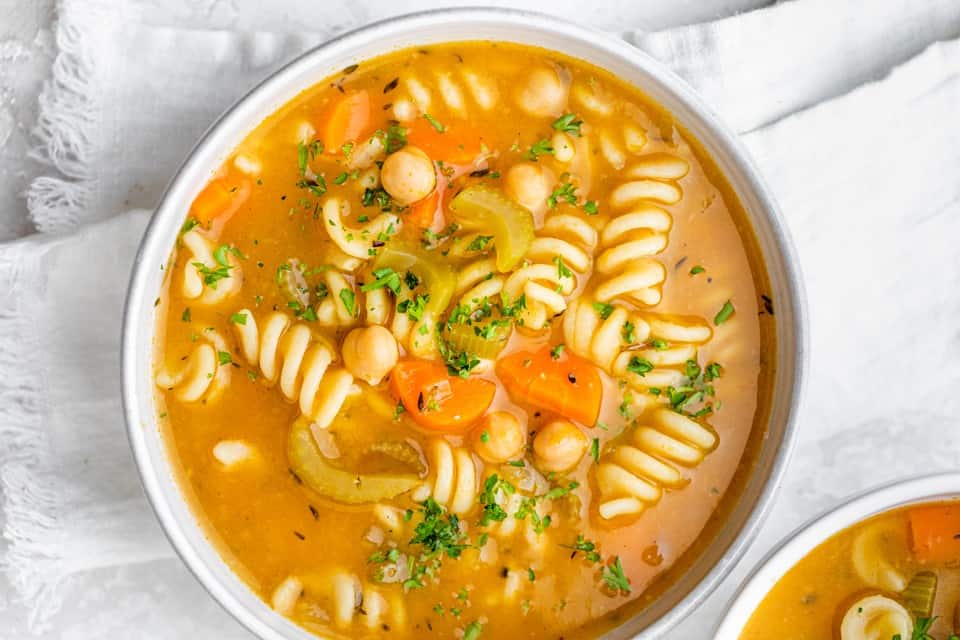 Chickpea Noodle Soup.