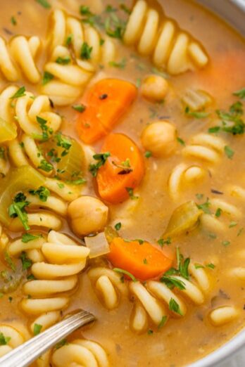 Chickpea Noodle Soup.