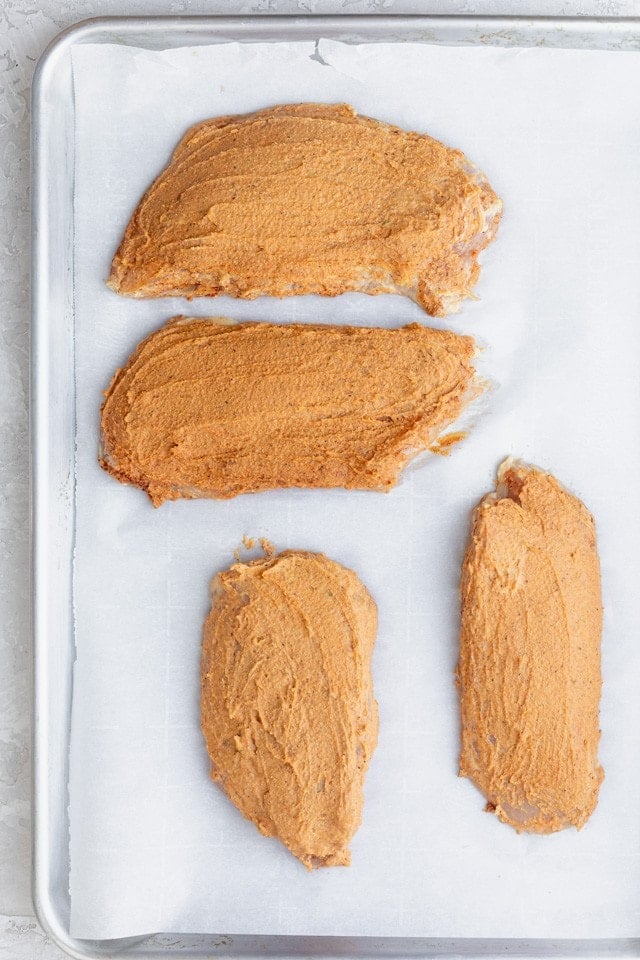 Chicken before cooking.