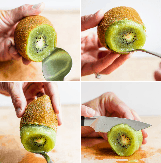 Showing the spoon method step-by-step tutorial