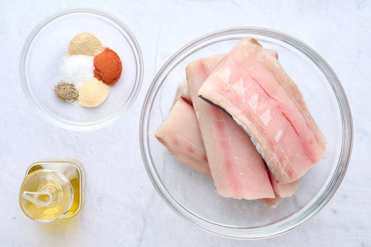 Ingredients before prepped.