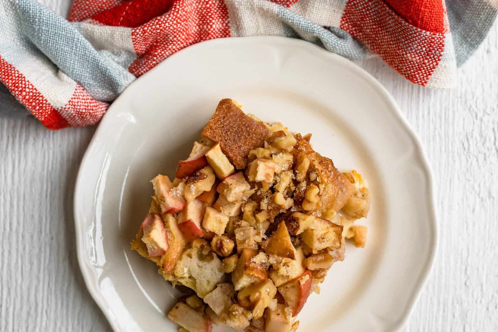 Apple Bread Pudding.