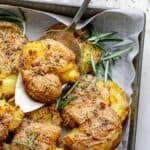 Rosemary Garlic Smashed Potatoes.