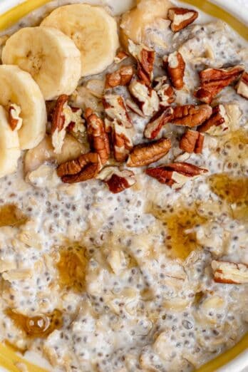 Protein Oatmeal with Bananas.