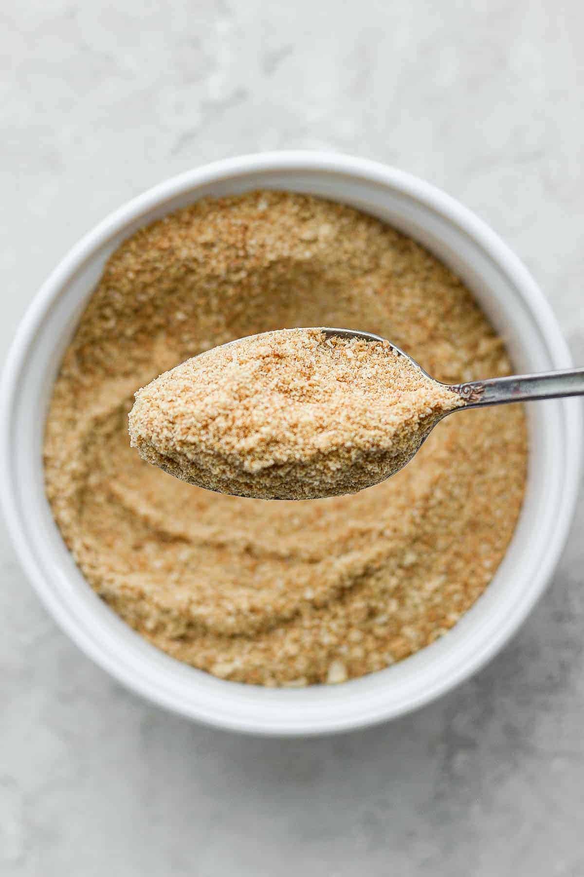 final texture of oven baked breadcrumbs