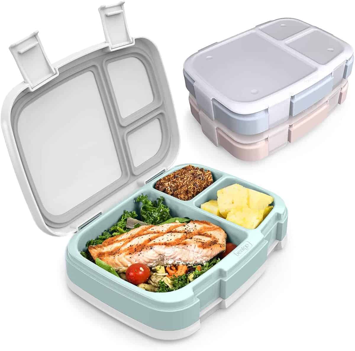 Bentgo Fresh 3-Pack Meal Prep Lunch Box Set - Reusable 3-Compartment Containers for Meal Prepping, Healthy Eating On-the-Go, and Balanced Portion-Control โ BPA-Free, Microwave & Dishwasher Safe
