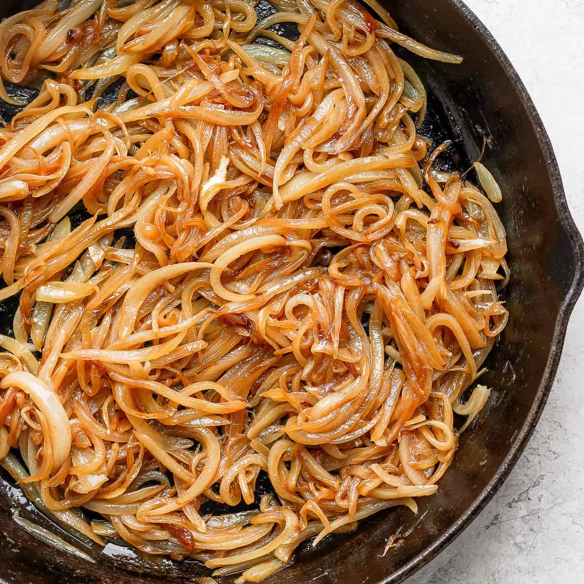 Fully caramelized onions.