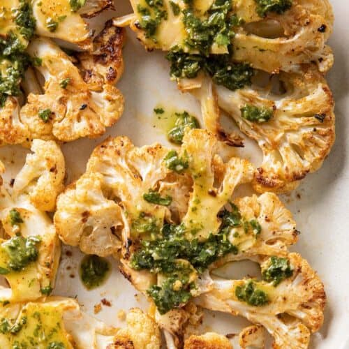 Roasted Cauliflower Steak.
