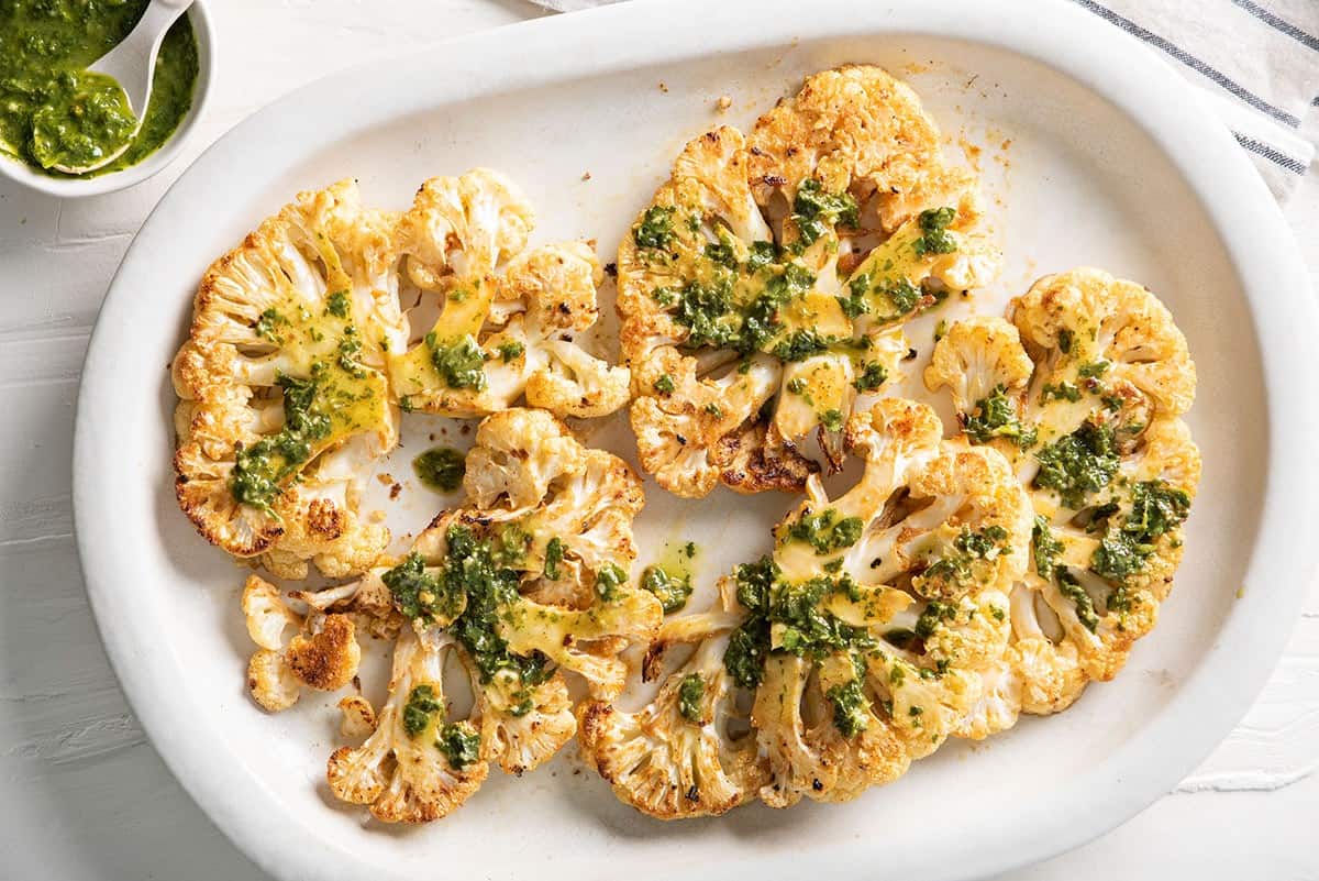 Roasted Cauliflower Steak.