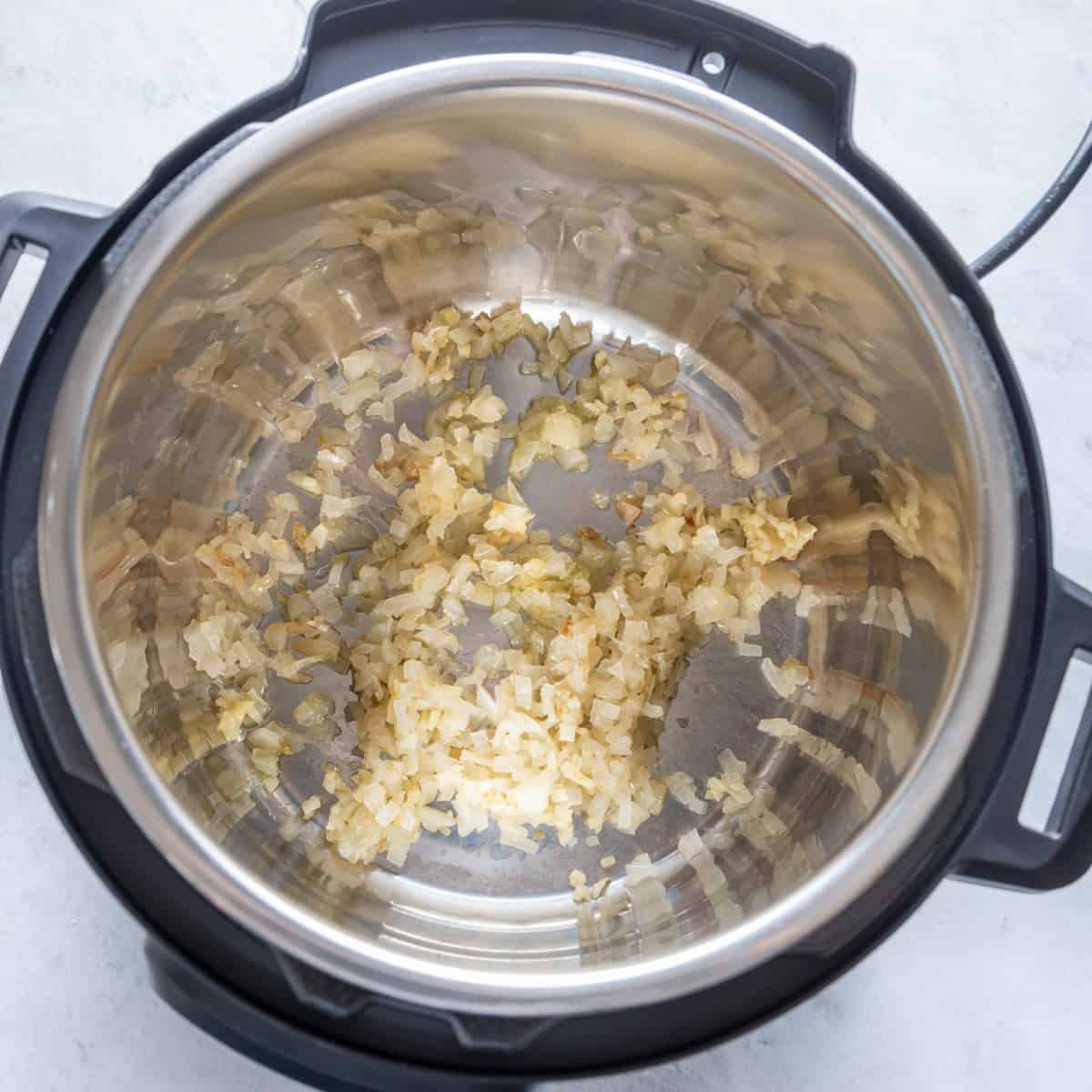 Onions & garlic cooked.