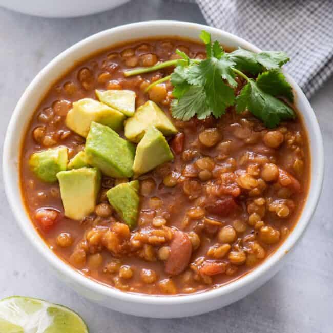 Vegan Lentil Chili.