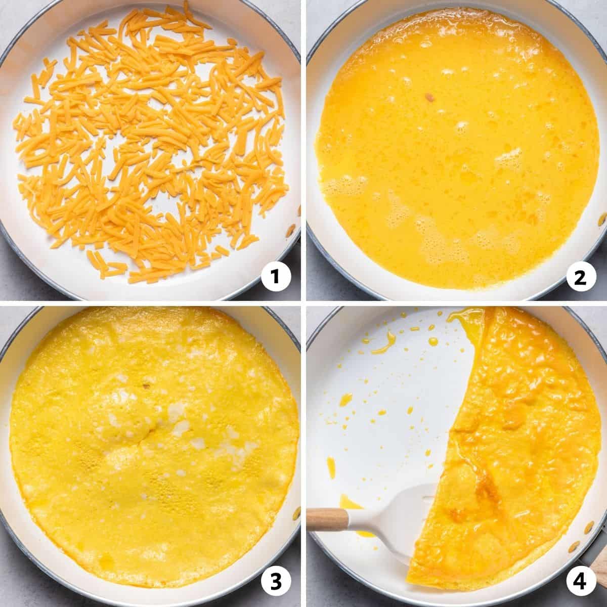 4 image collage to show how to make the recipe