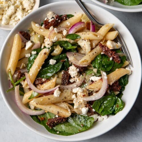Spinach Pasta Salad.