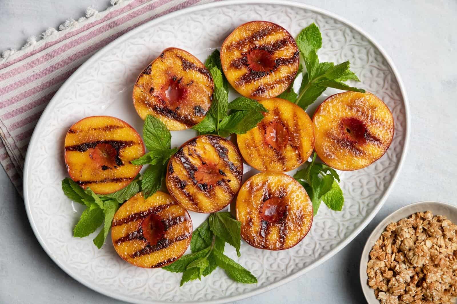 Grilled Peaches.