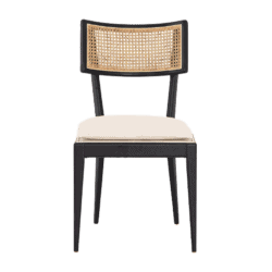 Libby Cane dining chair in nettlewood with ebony finish.
