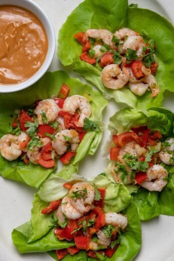 Shrimp Lettuce Wraps.