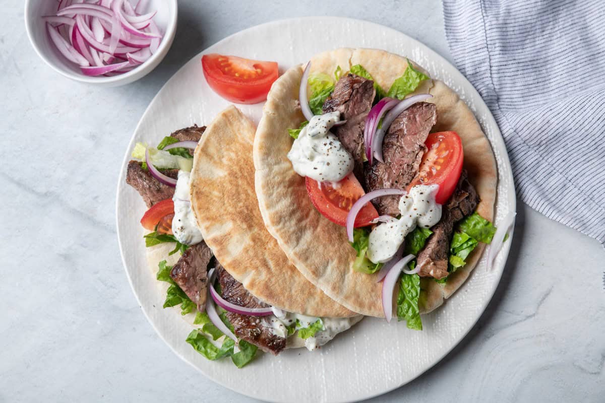 Steak Gyros.