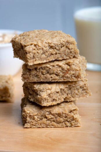 Stack of 4 oat bars - copycat recipe from Starbucks