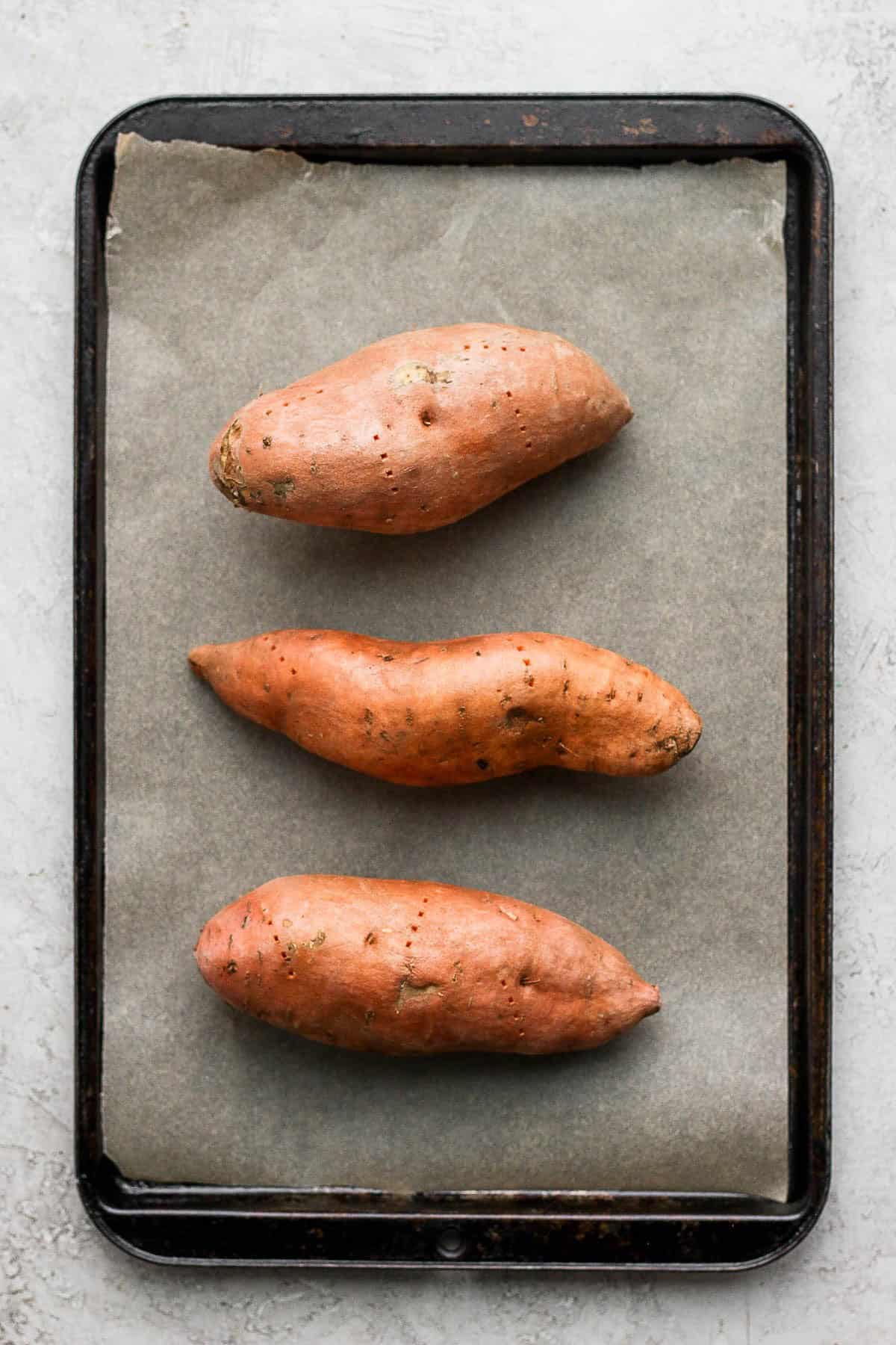 Before baking.