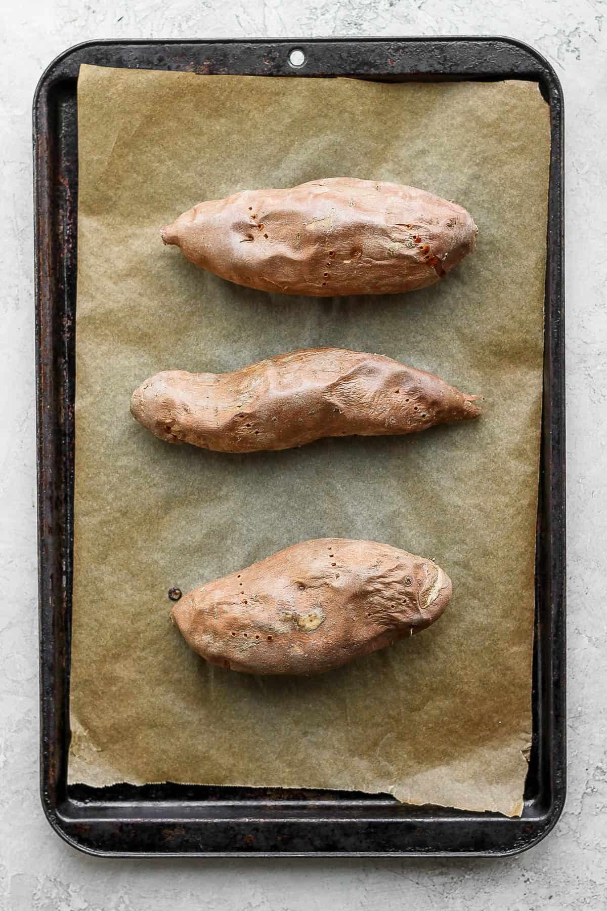 After baking.