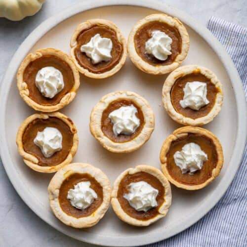 Mini Pumpkin Pies.