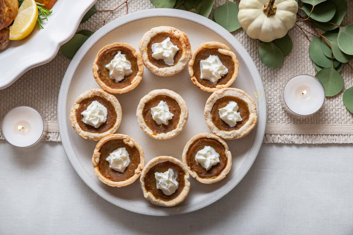 Mini Pumpkin Pies.