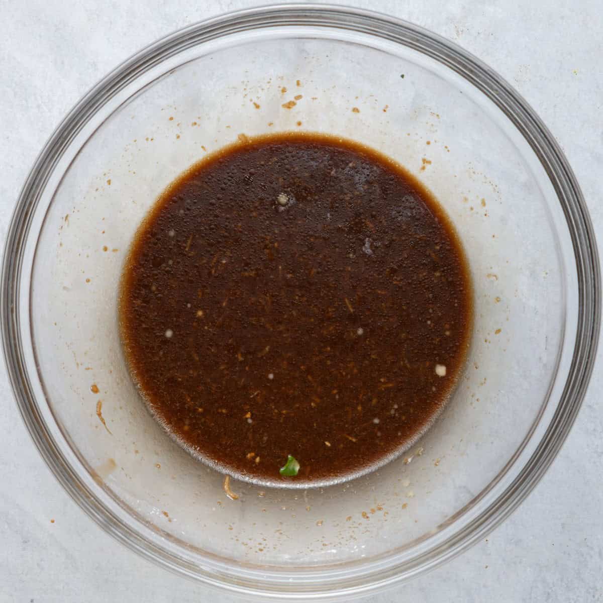 Sauce ingredients after mixed.