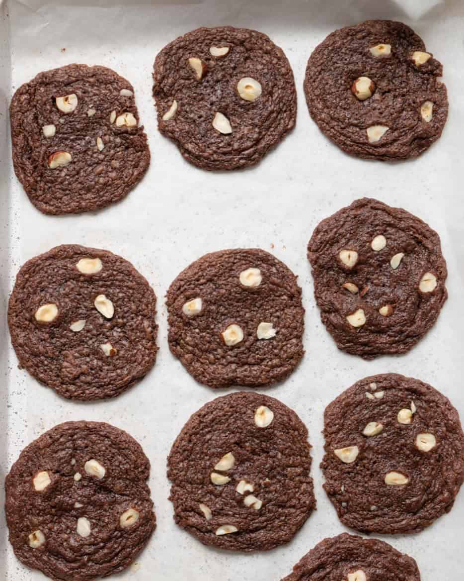 After baking.