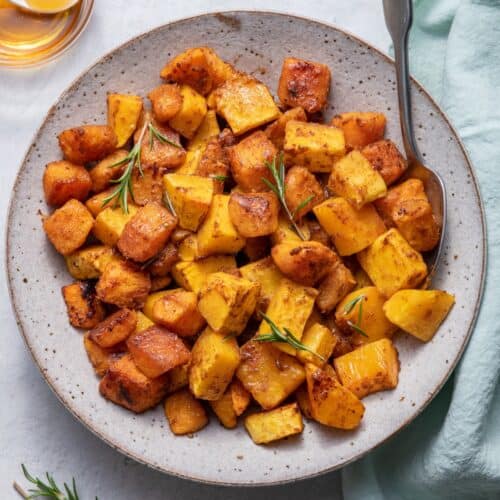 Cinnamon Roasted Butternut Squash.