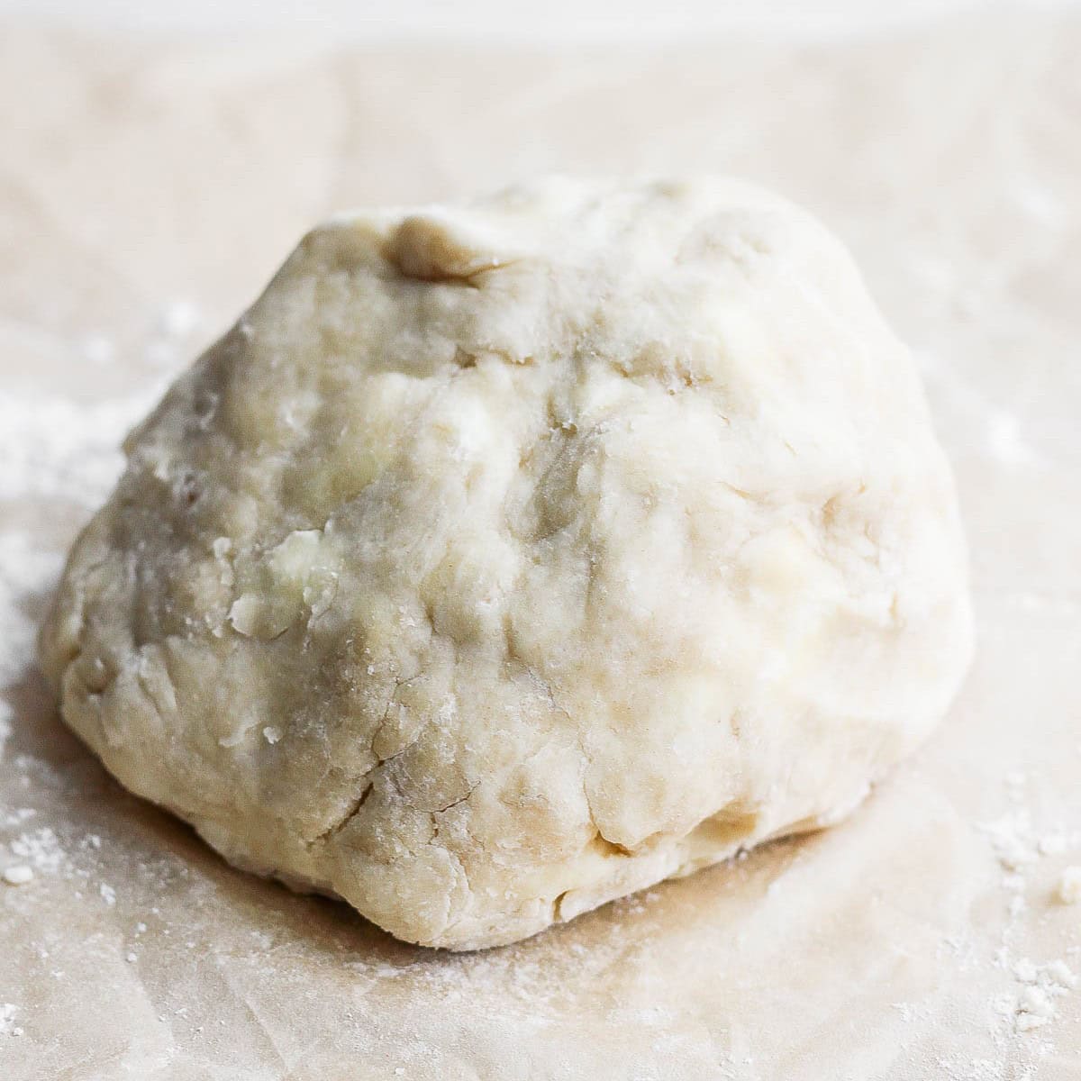 First stage of dough before starting to knead.