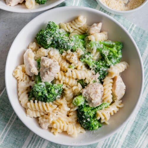 Broccoli Chicken Alfredo.