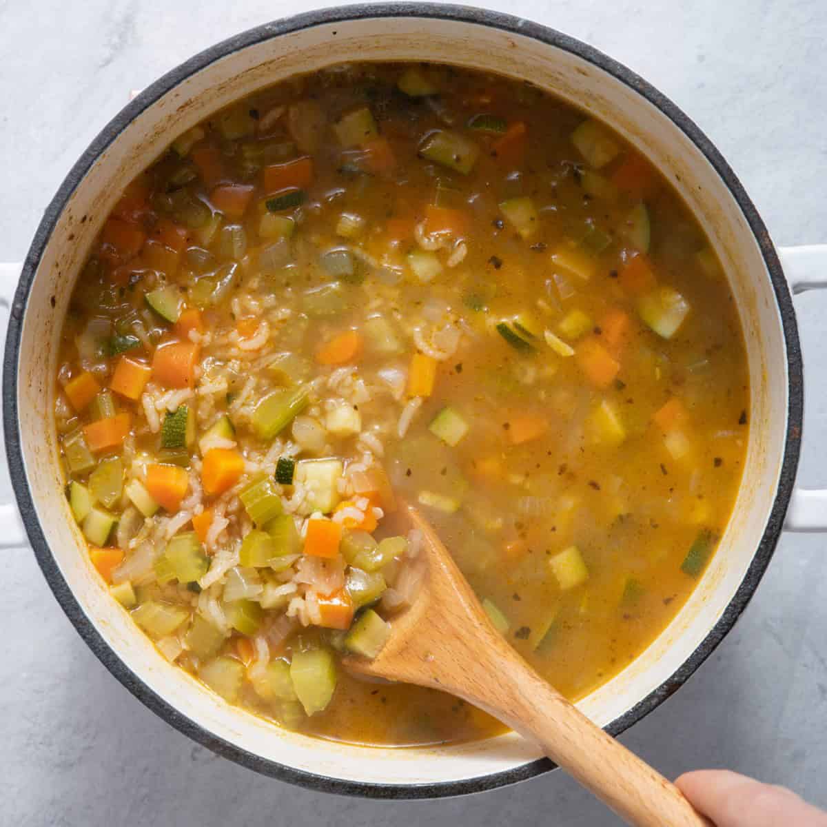 Final cooked soup.