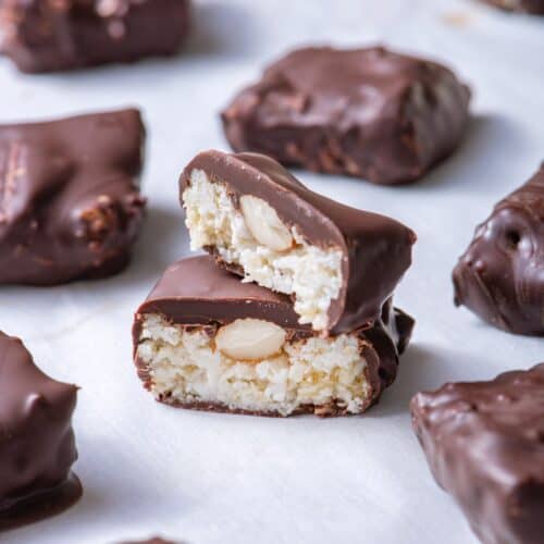 Raw Almond Joy Bars.