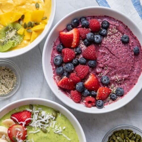 Smoothie bowl recipe.