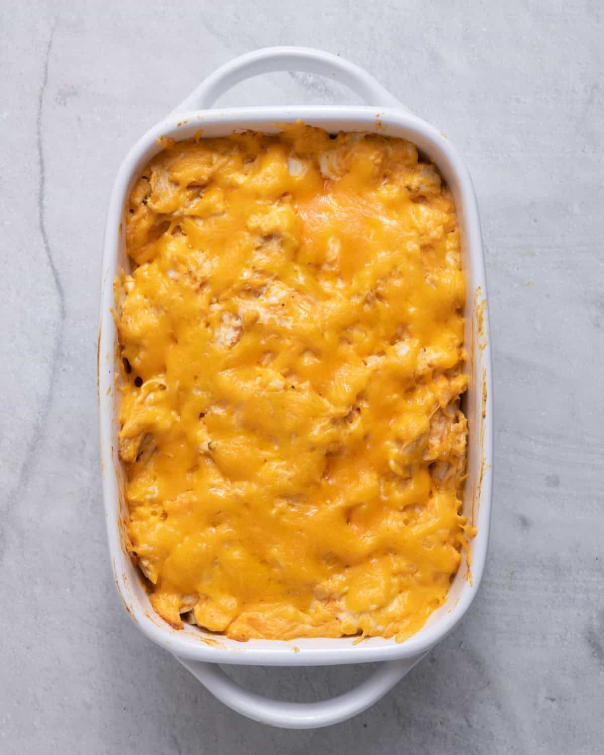 After baking in the oven.