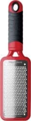 black, red, and silver cheese grater